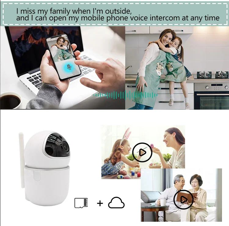 Battery Operated Long Distance Wireless Security Camera With Safety SD Card Recording CCTV IP Camera Wireless