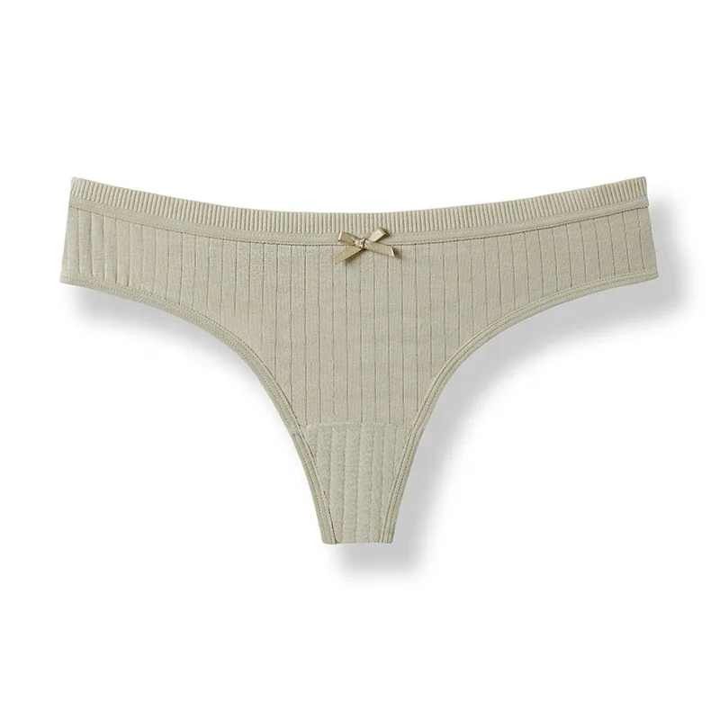
1830 Ladies Comfortable G-string Threaded Hipster Womens Briefs Cotton Sexy Thongs Panties 