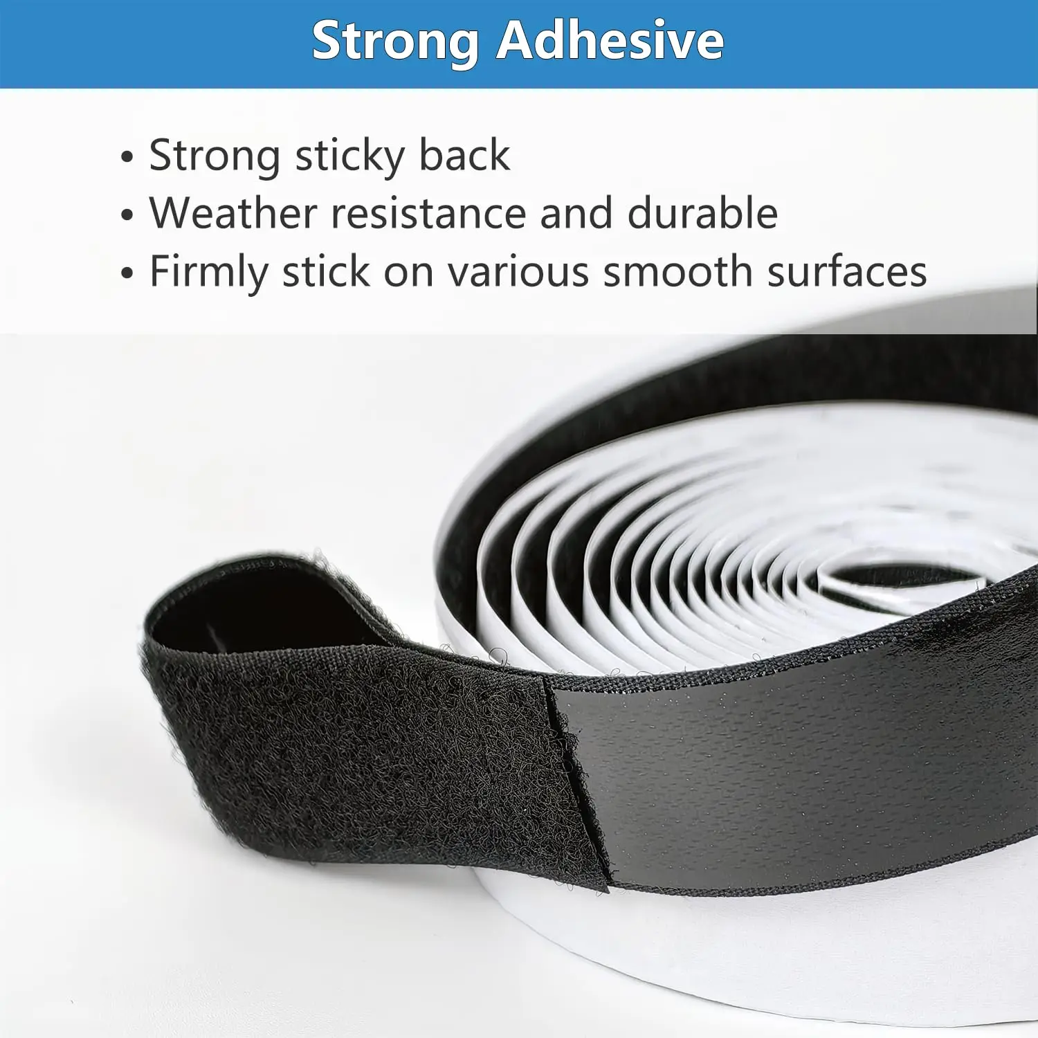 Free Samples OEM Velcroes Heavy Duty Mounting Tape Strong Sticky Back Excellent Grip Hook and Loop Strips With Adhesive