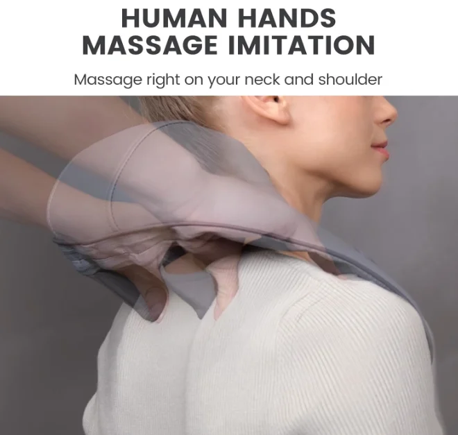5D Pinch Neck Shoulder & Back Massager with Heating for Leg Waist & Head Relaxation Application