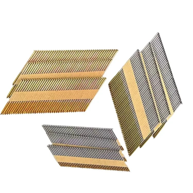 34 degree D head paper strip nails galvanized framing nails for wood construction