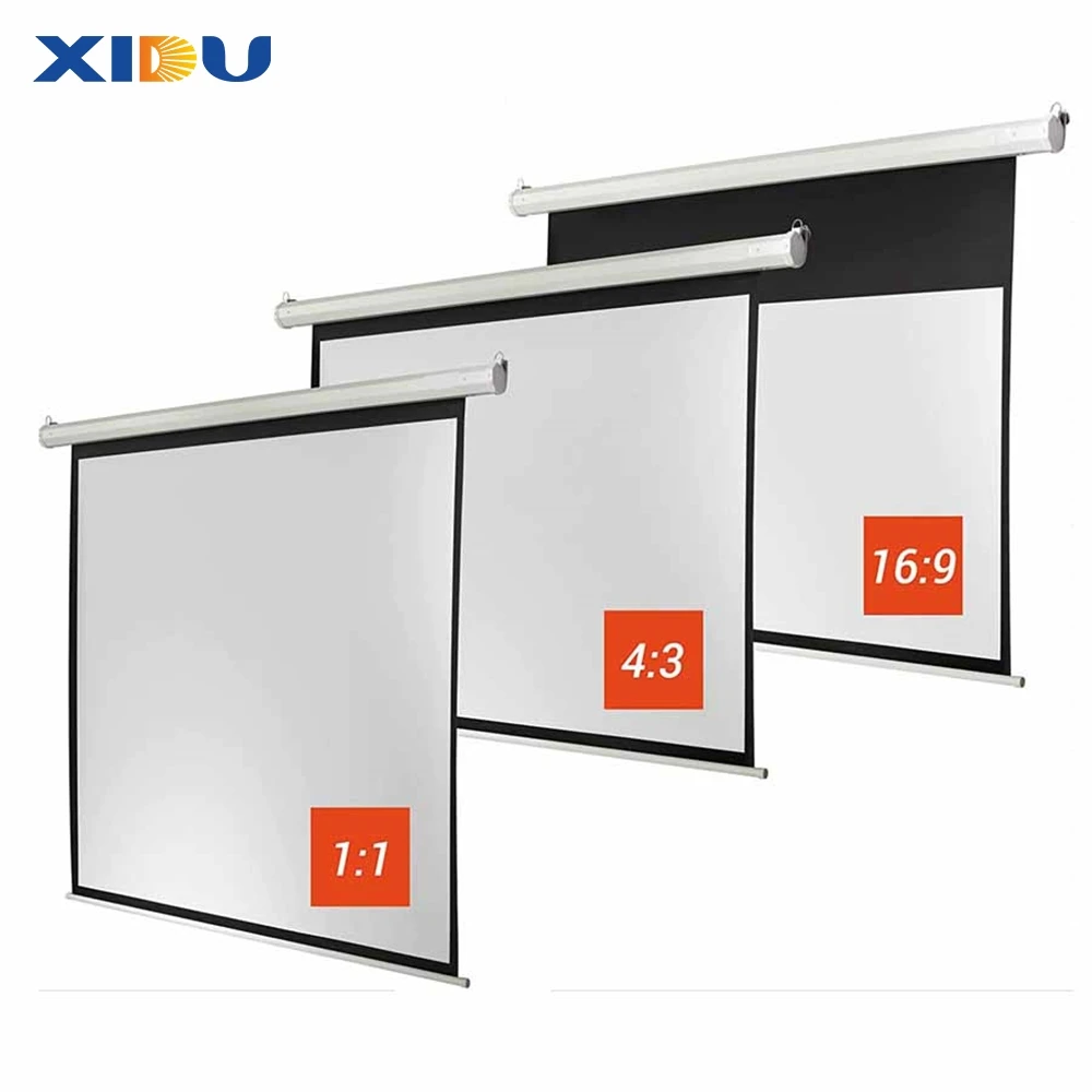 Factory Direct Sale 60-200 Inch Projection Screen Electric ALR Projection Screen Cinema UST Short Focus Video Projector Screen