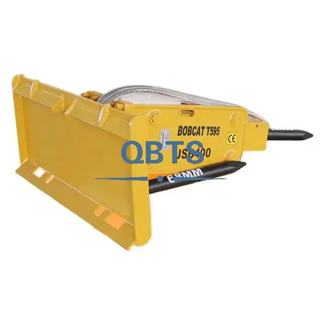 Hydraulic Hammer for Skid Steer Loader  QBTS Rock Pavement Demolition Hydraulic Hammer Construction Machine For Komatsu