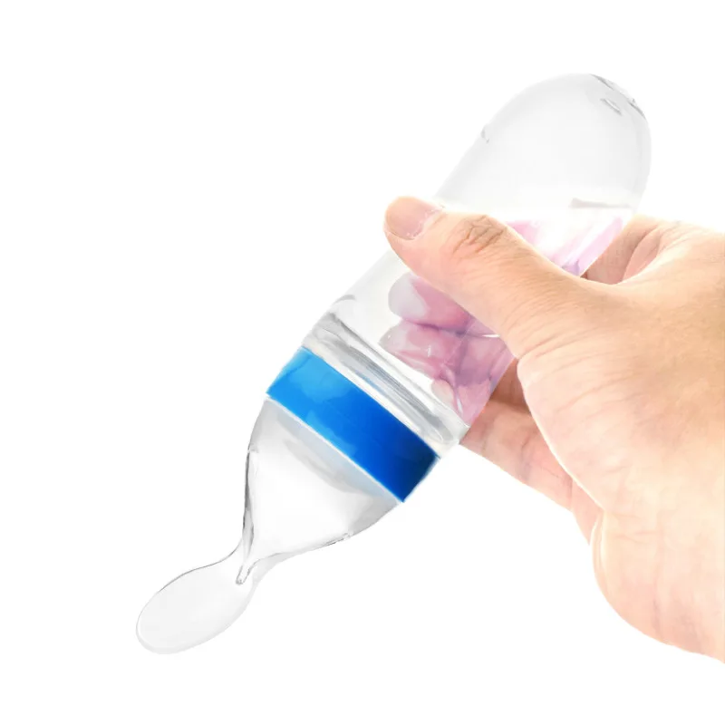 Transparent bottle baby food supplement feeder is a portable feeding product that does not contain bisphenol