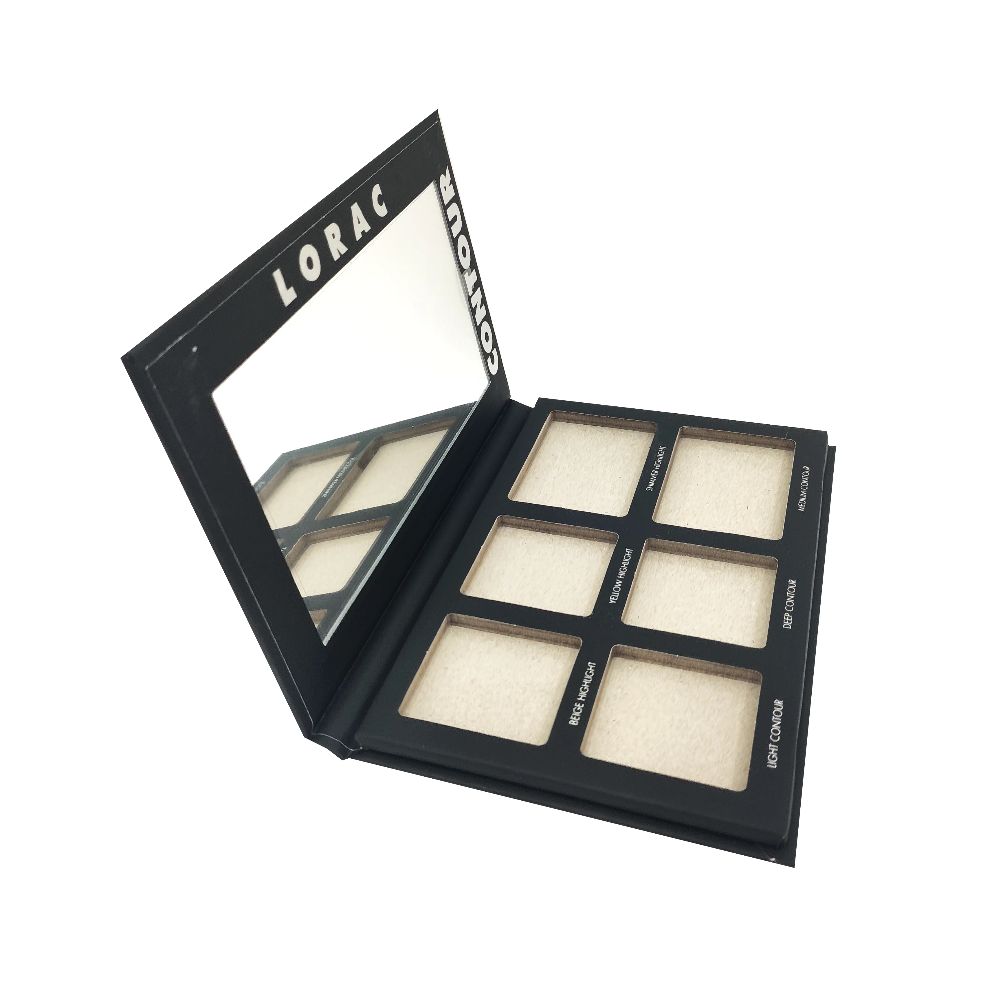 New Design Empty Eyeshadow Palette 6Color 18Color Rigid Box With mirror Luxury Makeup Multichrome Shimmer Eyeshadow Box