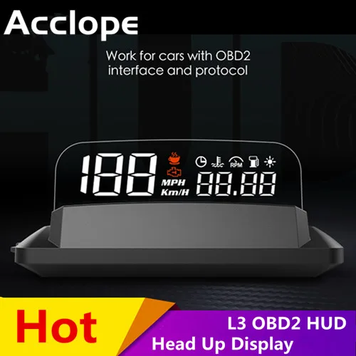 Easy Installation  L3 OBD2 HUD