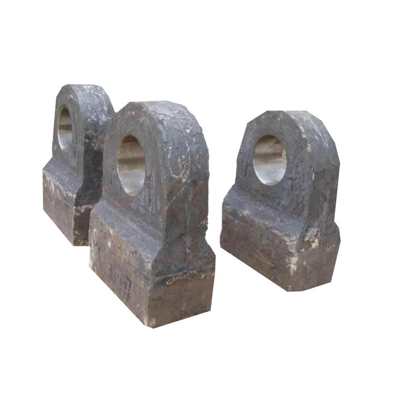 High chrome manganese alloy Cast iron mining machine part crusher hammer head