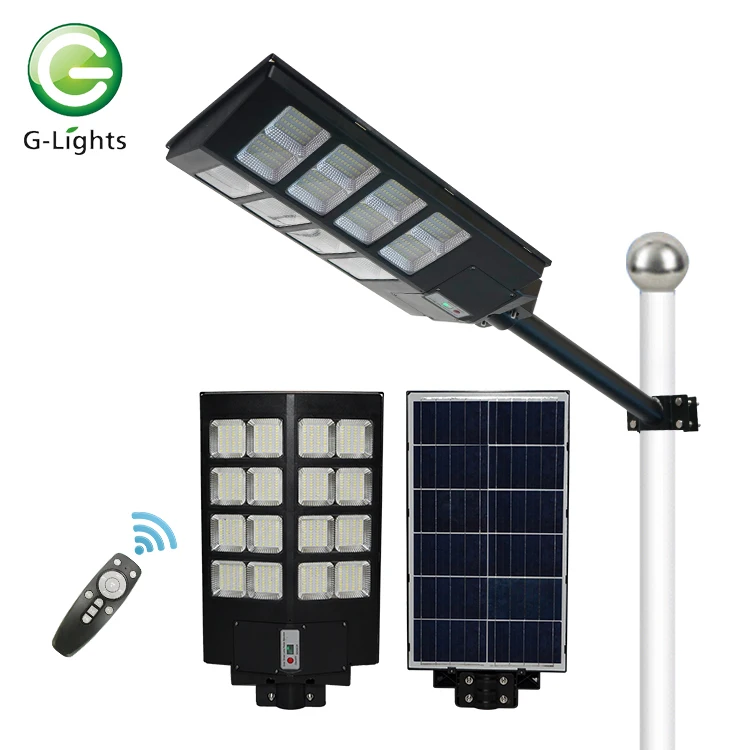 Waterproof Ip65 Highway 300w 400w 500w Outdoor Smd Integrated All In One Solar Led Street Lamp