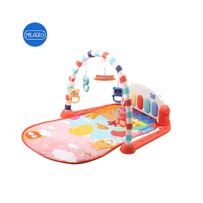 Hot selling baby toys custom baby activity gym musical piano keyboard play mat for baby