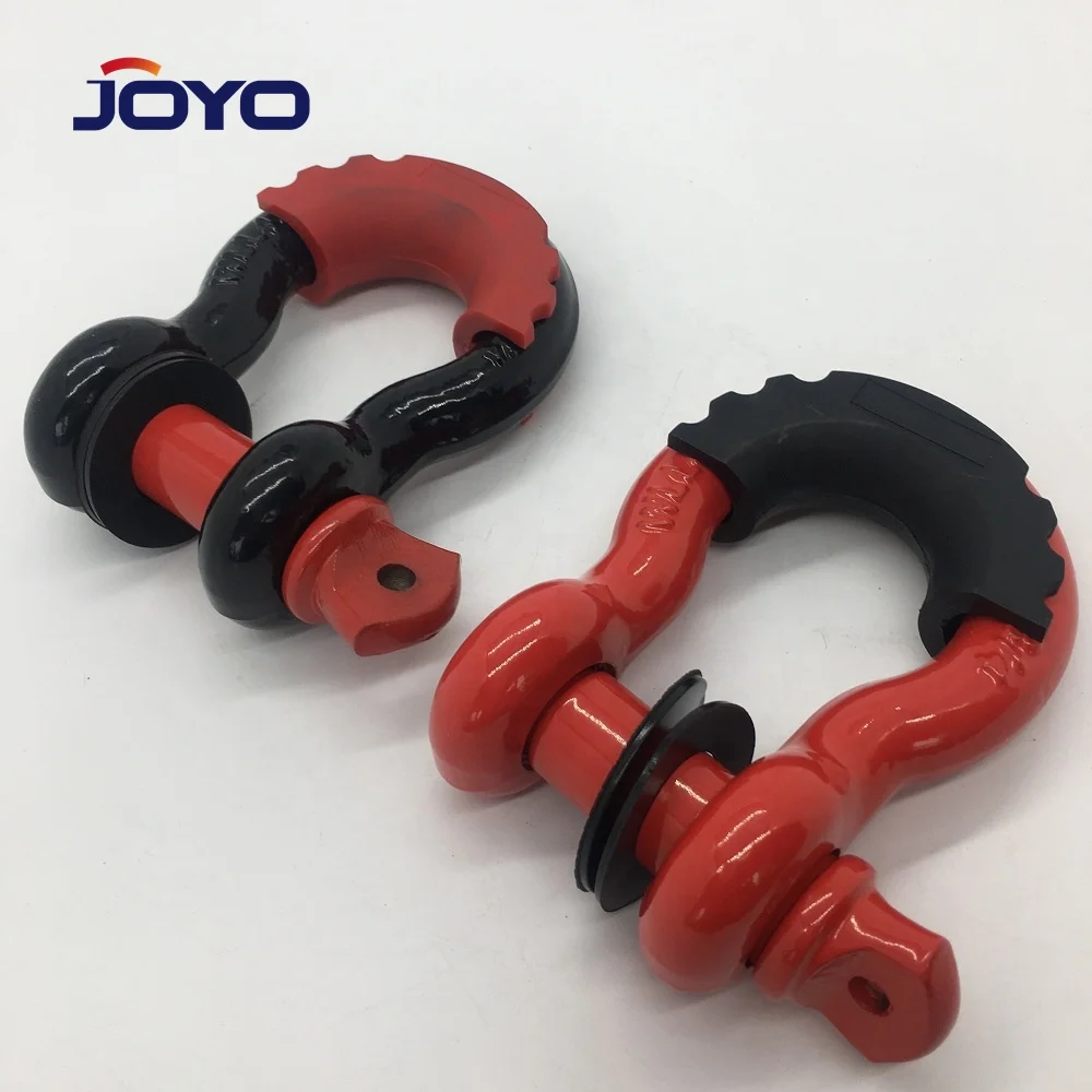 lifting shackle  drop forged  screw pin chain G210 shackle 4 times or 6 times...