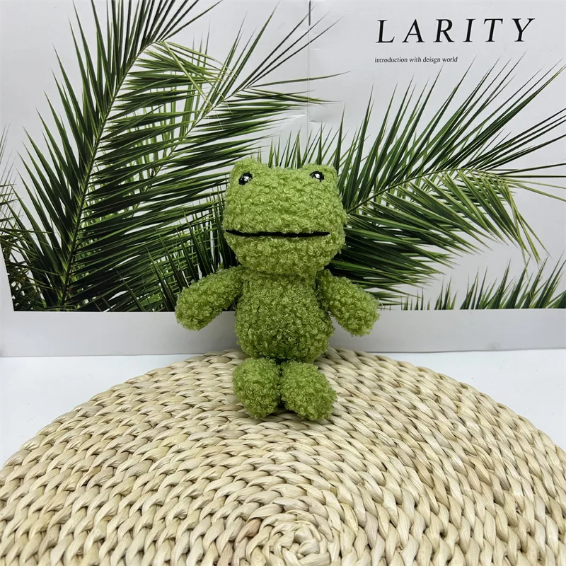 Plush Keychains Toys Cute Plush Green Frog Stuffed Animal Keychain Purse Backpack Decor Bag Ornaments Mini Frog Plush Keychains