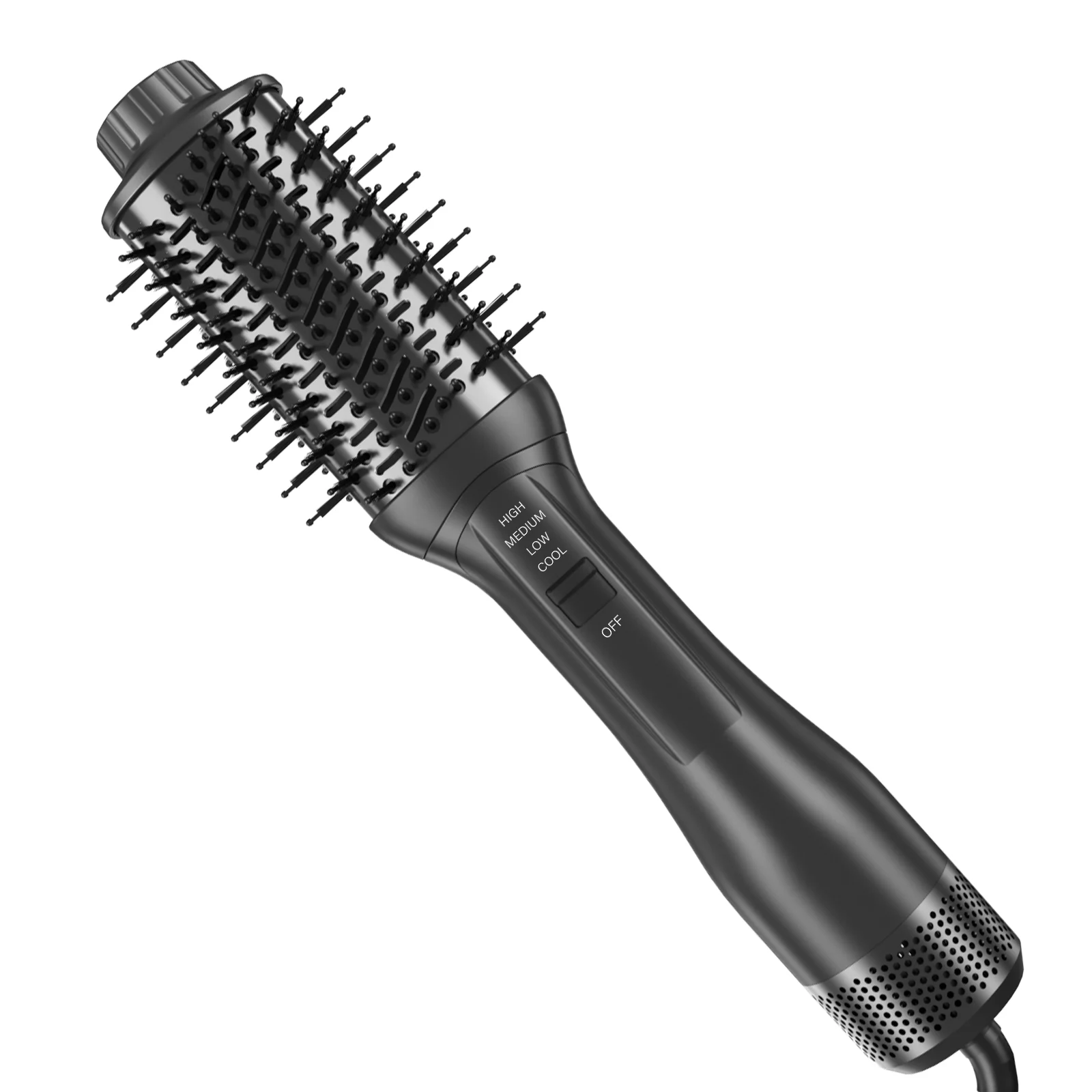 Top Selling Professional Hot Air Brush Comb Lcd Hair Care Styling Tools Curling And Straightting 2 In 1 Electric Heat Brush