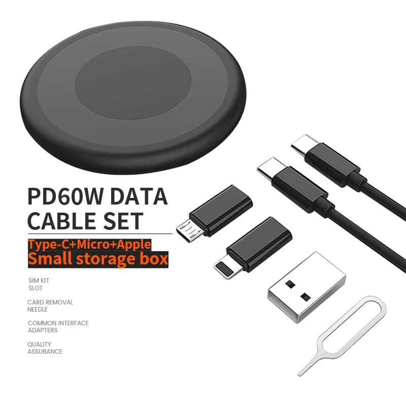 Многофункциональный Usb-кабель для быстрой зарядки и передачи данных 60 Вт 5 в