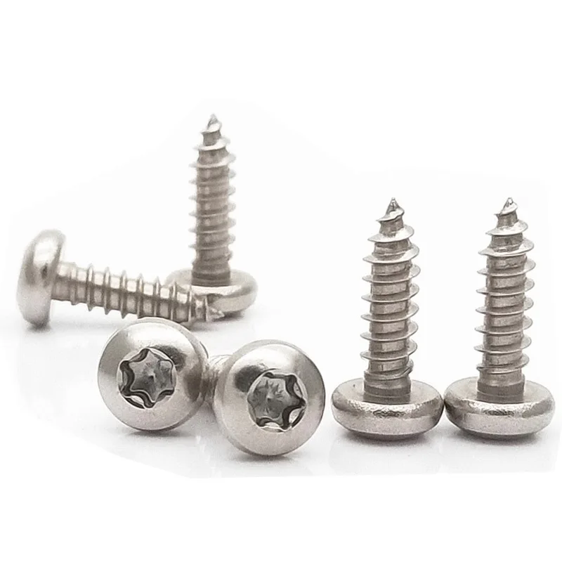 Factory Wholesale Price ST3.9 ST4.8 Stainless Steel Thread Forming Security Torx Button Head Self Tapping Screw