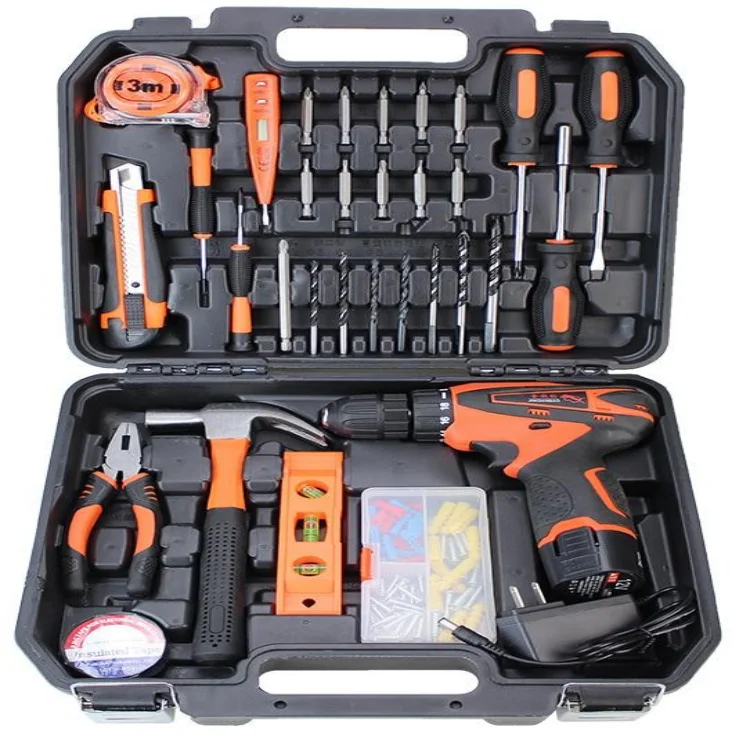 34 Piece Customized Herramientas General High Quality Hand Tool Sets Box For Sale