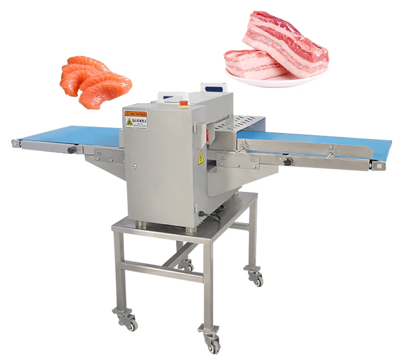 Stainless Steel Meat Cutting Machine Micro Frozen Meat Chicken Duck Fish Rib Cutting Machine Meat Slicing Machine
