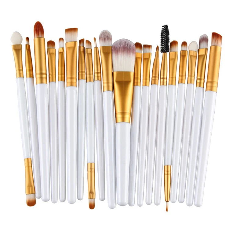 Custom Logo 20 Pcs professional Diamond colorful Beauty Makeup Brushes