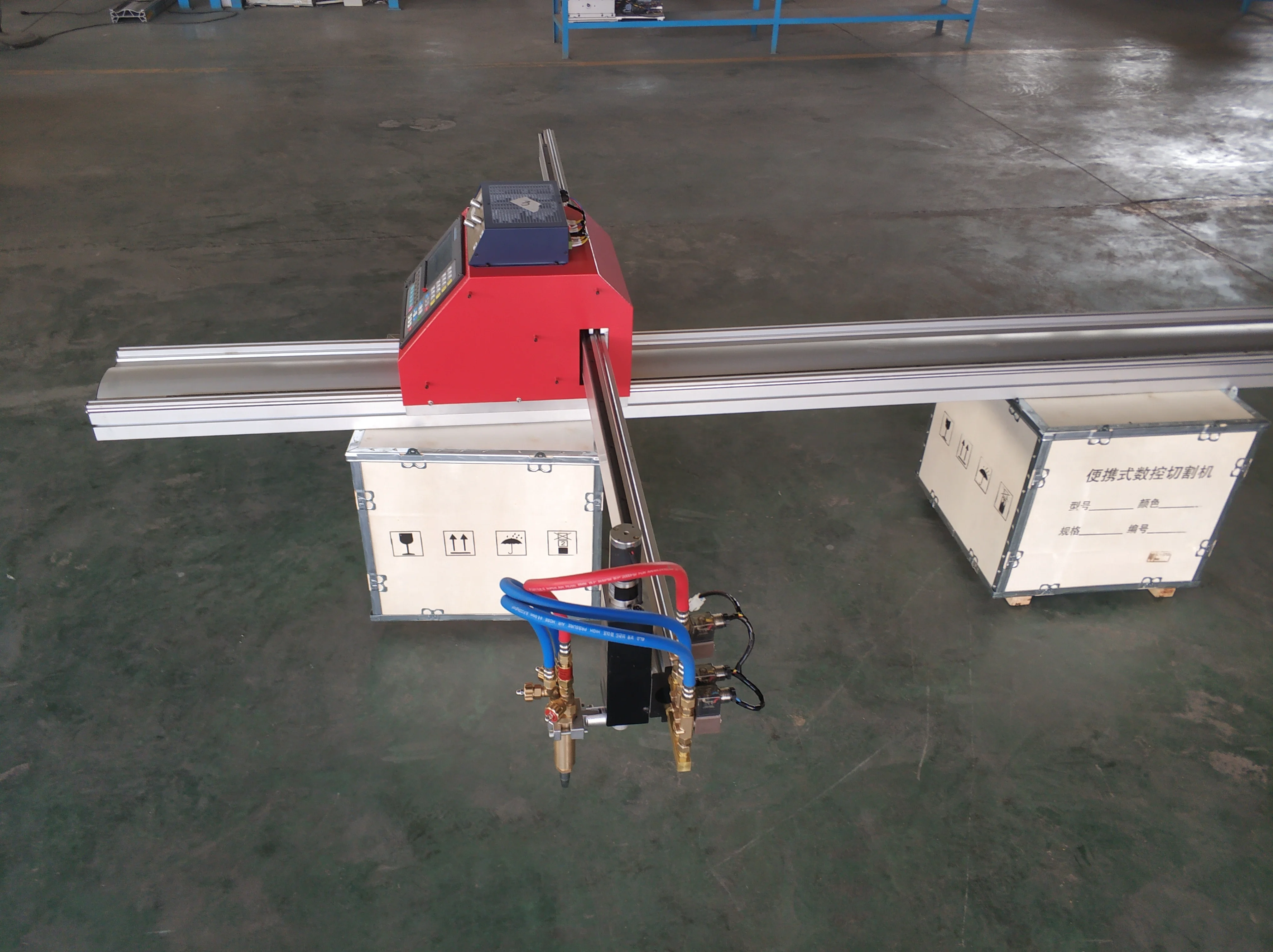 Portable CNC Flame Plasma cutter, flame plasma gas cutting machine