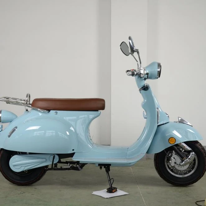 Amoto EEC vintage classic electric petrol scooter vespa with top box range 90km 2000W 60V for sale vespa electric scooter