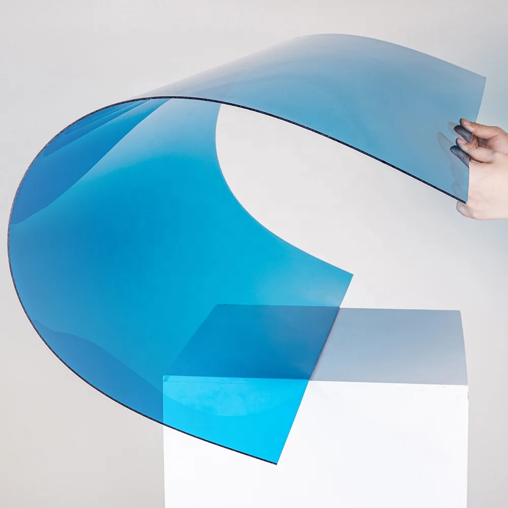 LANYU 100% raw materials flat Polycarbonate Solid Sheet buy for car parking sheds