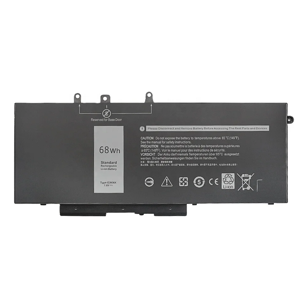 Заводская поставка 7,6 В 68 Втч Аккумулятор для ноутбука GJKXN для Dell Latitude 5480 5580 сменный перезаряжаемый аккумулятор для ноутбука