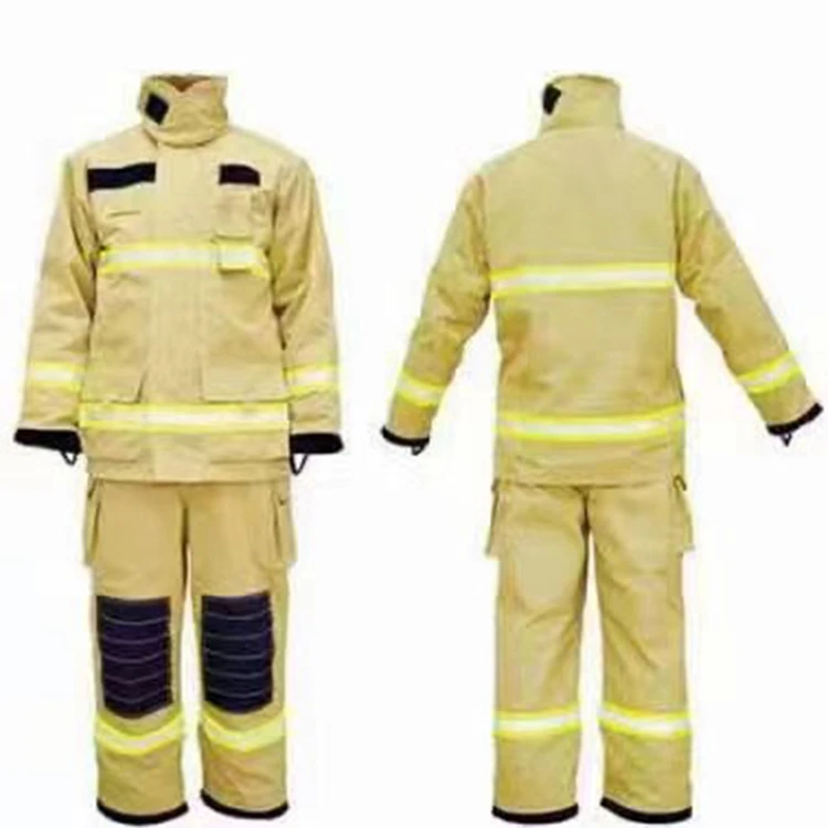 
2021 Navy Blue Orange Yellow Resistant Anti Fire-Fighting Fire Suit Sale 