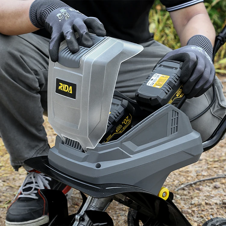 20V Battery-powered garden tiller cultivator Cordless forward-rotating tines