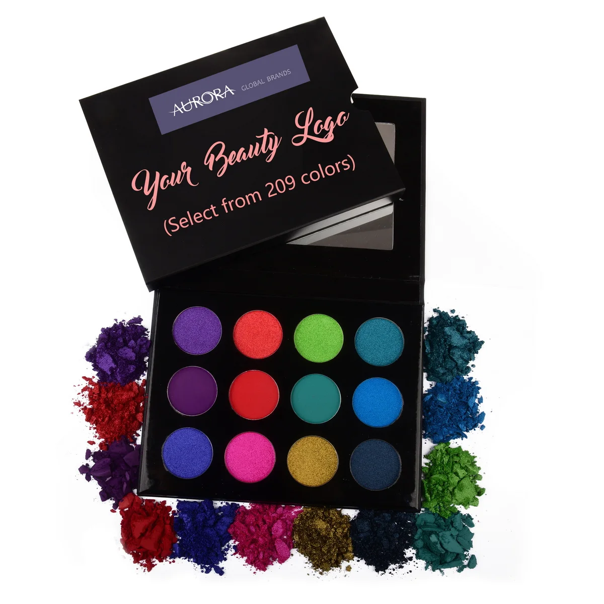 2023 hot selling Private label high pigment eyeshadow custom cosmetics makeup organic eye shadow palette