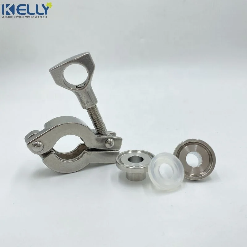 Stainless Steel 304/316L Sanitary Grade 1/2inch Tri Clamp Ferrule Completely Set