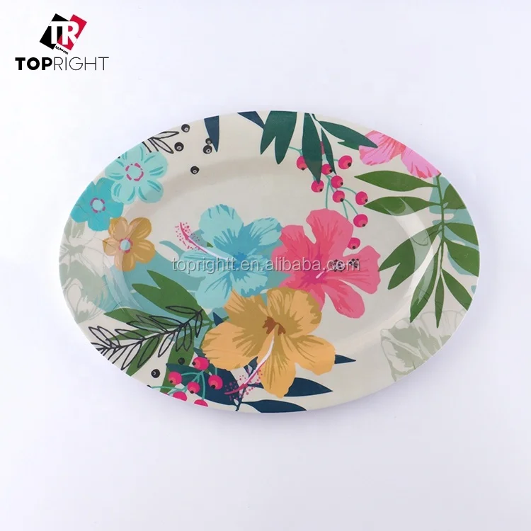 Chip platter melamine platter