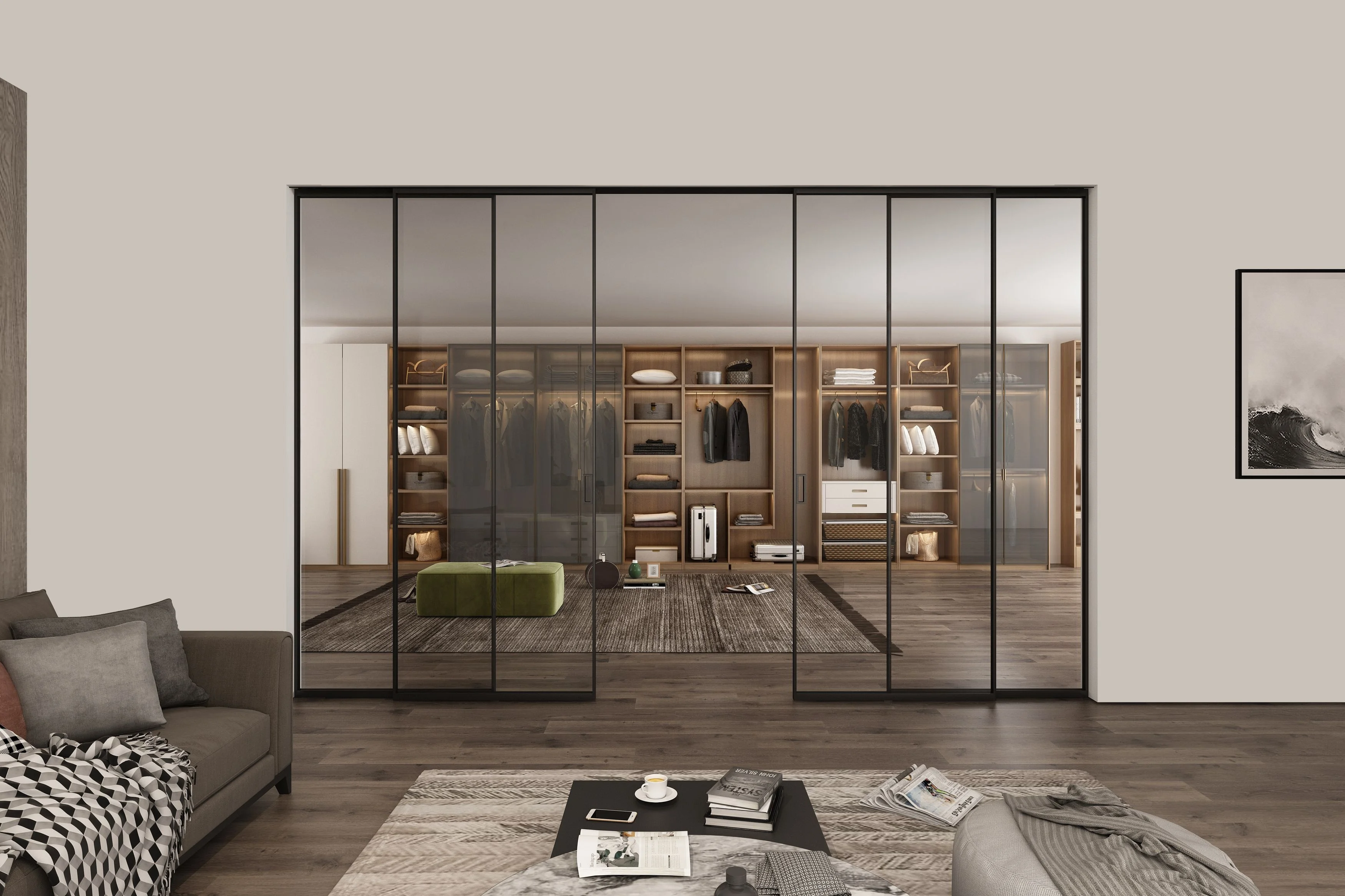 Minimally Framed Sliding Glass Doors, Floor-to-Ceiling Sliding Glass Doors Slim Frame Aluminium Sliding Doors