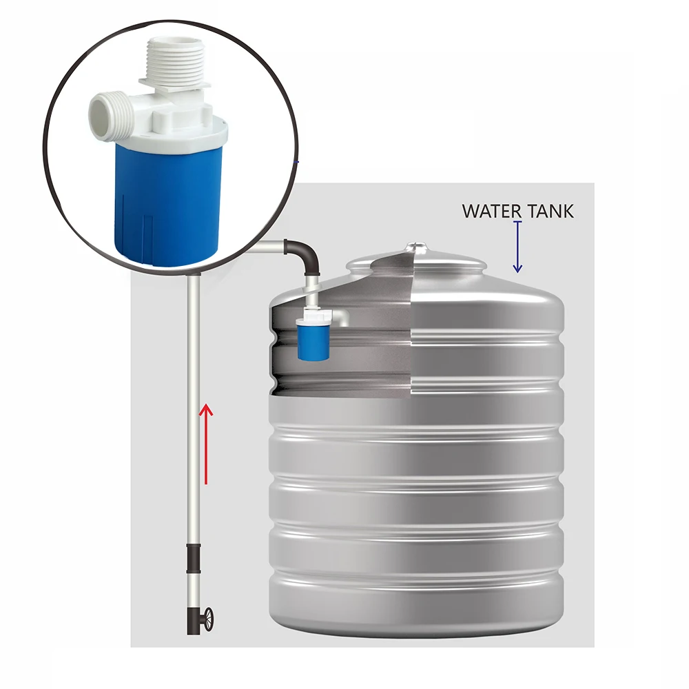 Wiir household water tank float valve water shut off valve mini plastic hydraulic control automatic water level valve