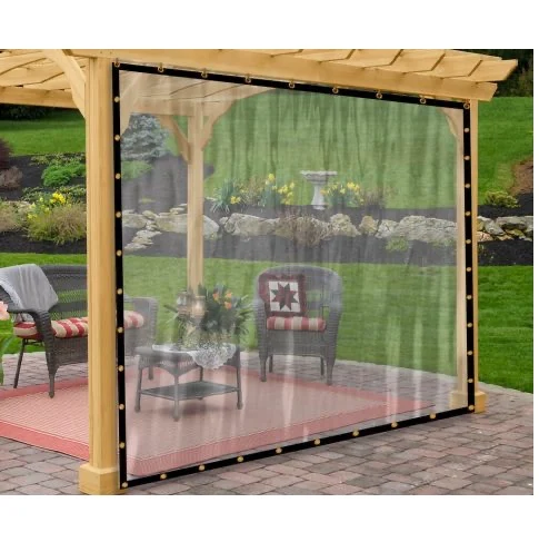 High Quality Clear Vinyl Tarp Clear PVC Tarp Heavy Duty Thick Plastic Tarpaulin