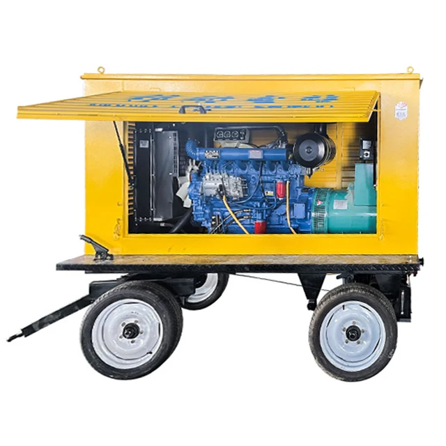 Mobile Rainproof Shed Generator Set 180kw 200kw 250kw 300kw 350kw kva, Mobile trailer diesel generator AC Three Phase
