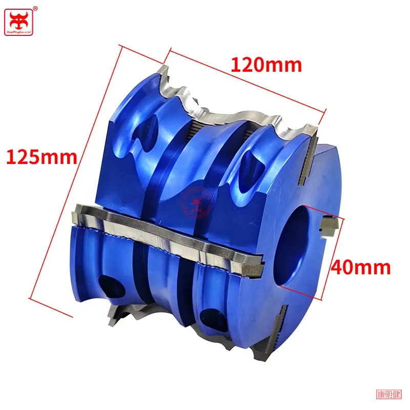 Shaper Cutter Heads with corrugated Knives for Wood Moulder Planer Corrugated knife Cutter Head Customized Profile Cutterheads