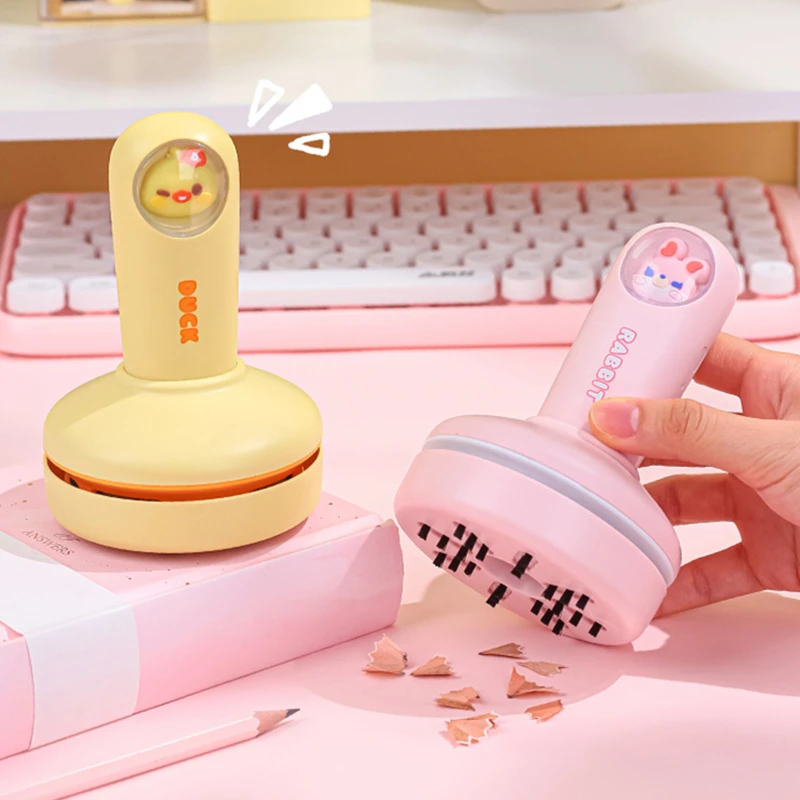 FREE SAMPLES USB rechargeable Cute Space Rabbit Bear Portable Cartoon Mini Desktop Vacuum Cleaner Crumb Dust Sweeper
