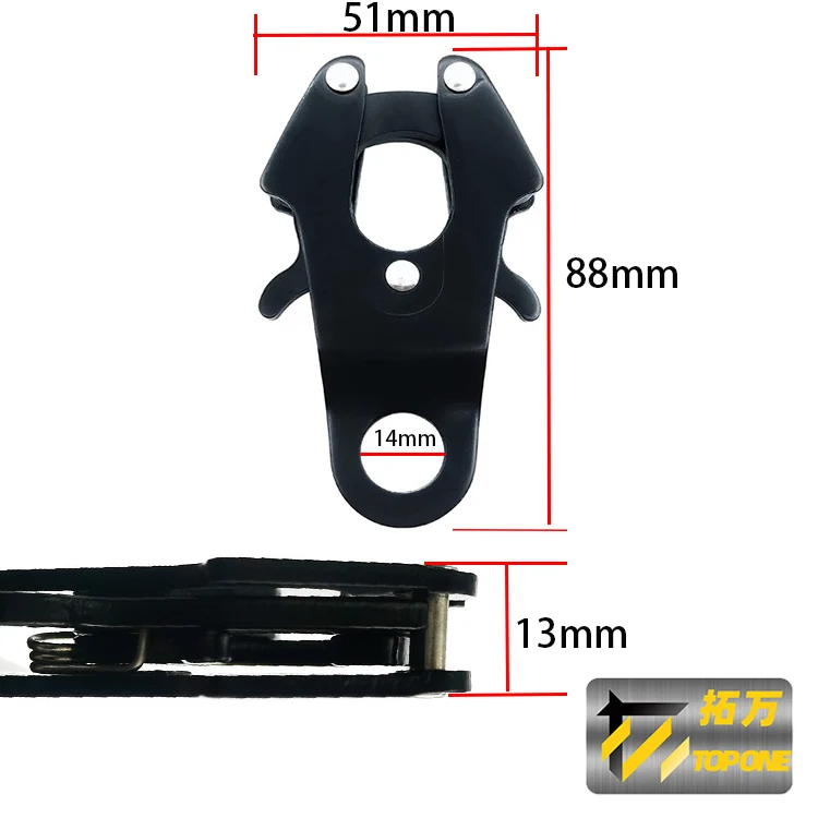 1000KG Loaded Outdoor Climbing Quick Snap Frog Fastener Aviation Aluminum Dog Leash Frog Carabiners