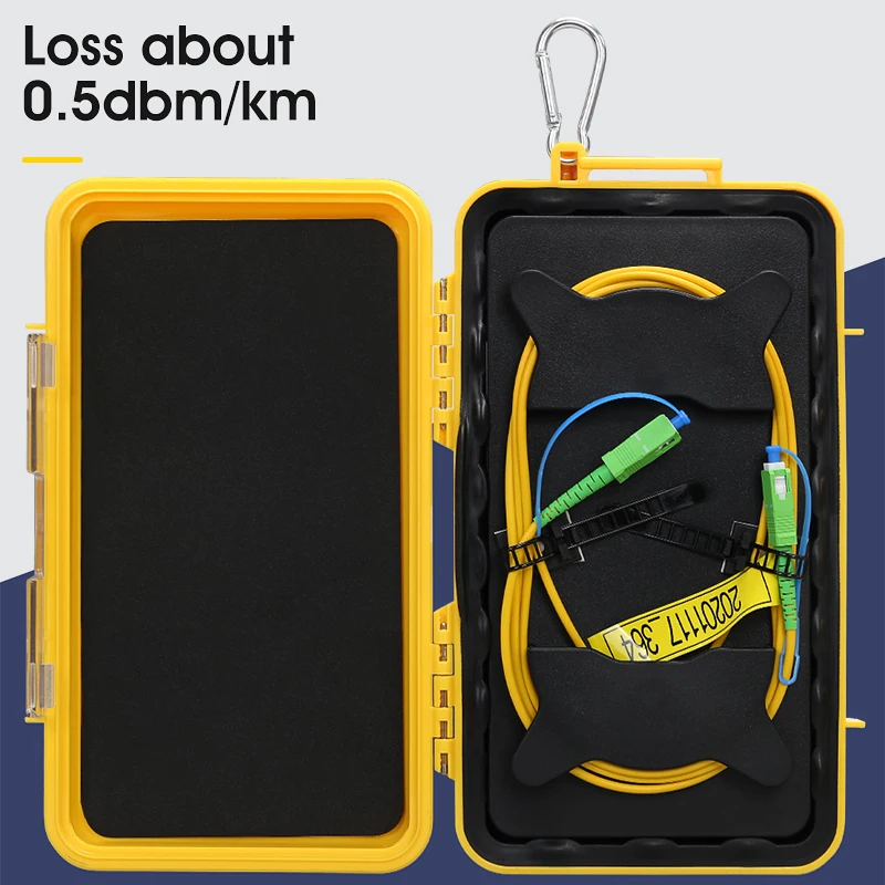 SC/APC-SC/APC 1KM OTDR Dead Zone Eliminator,Fiber Rings ,Fiber Optic OTDR Launch Cable Box 1km Single Mode 1310/1550nm