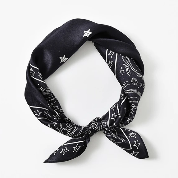 Luxury prints No MOQ high quality silk satin square scarf 100% silk