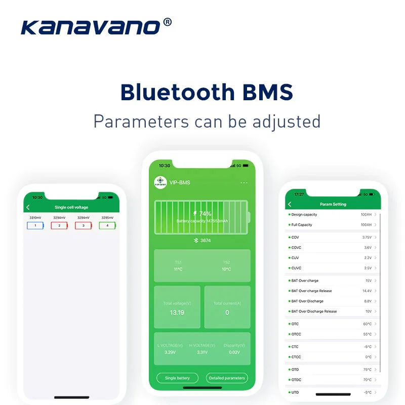 LiFePO4 Battery With Wireless 12V 100Ah Lithium ion Solar Battery For Electric Boat Kayak With Trolling Motor