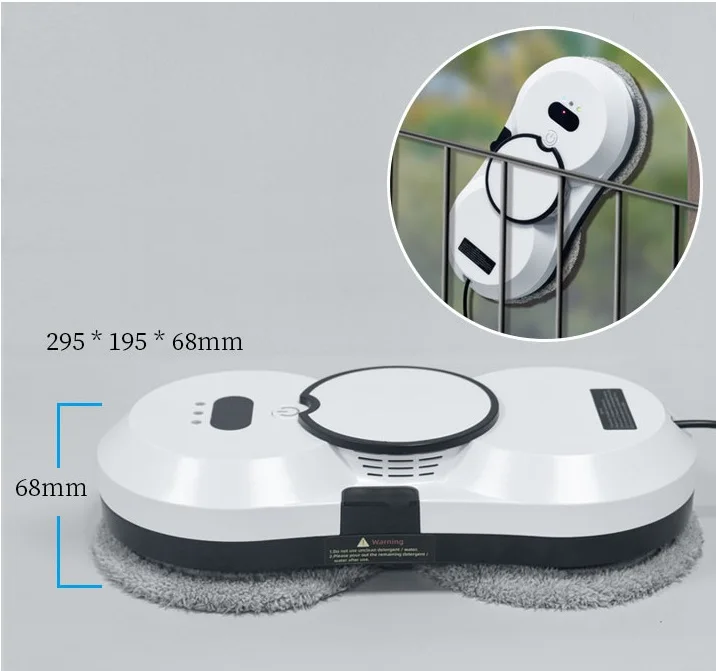Fully Automatic W17S Smart Sweep Robot For home 2800pa Glass Cleaning Dual 35ML Auto Water Spray Vacuum Window Cleaning Robot