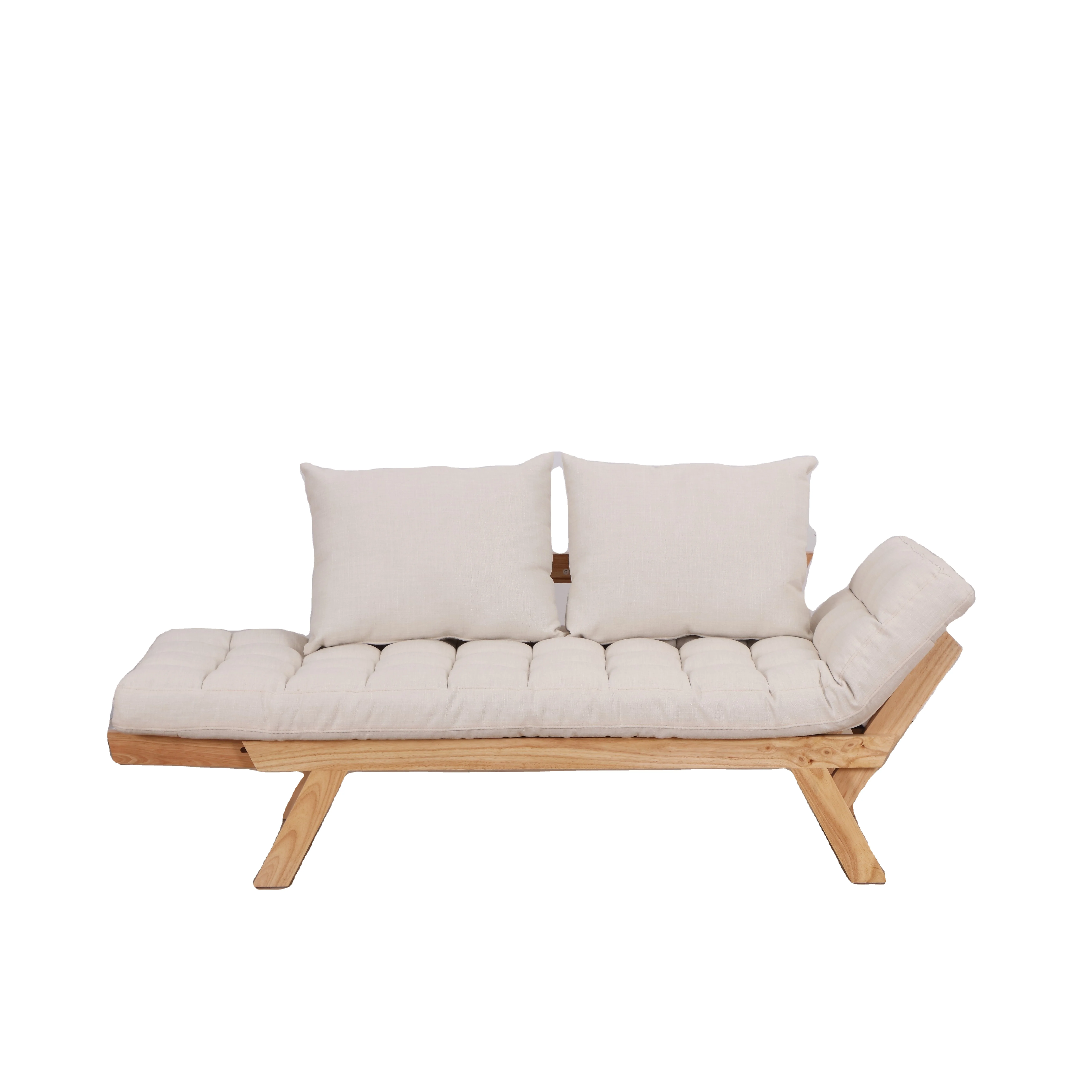 Super hot sell original factory straight hair pure solid wood sofa