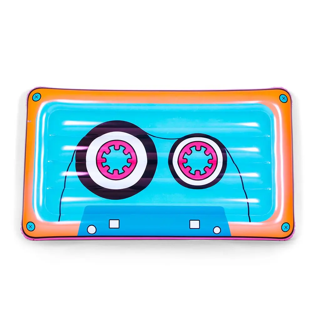 Inflatable Cassette tape pool Float Hiphop old school style water float toys Tape float party toys
