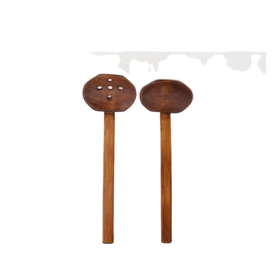 Wooden spoon wholesale Ajisen Ramen soup spoon hot pot colander solid wood tableware spoon