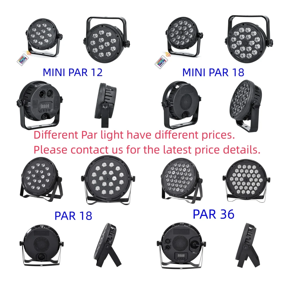 Fast delivery 8w 12w 18w 24w Dj party KTV wedding 36 leds par stage lighting led par light par36