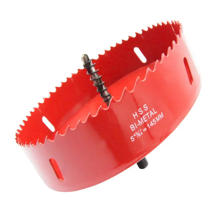 Shubing Tools Hole Saw Wood Cutter Bi-Metal Hole Saw HSS Hole Cutter with Arbor for Wood and Metal