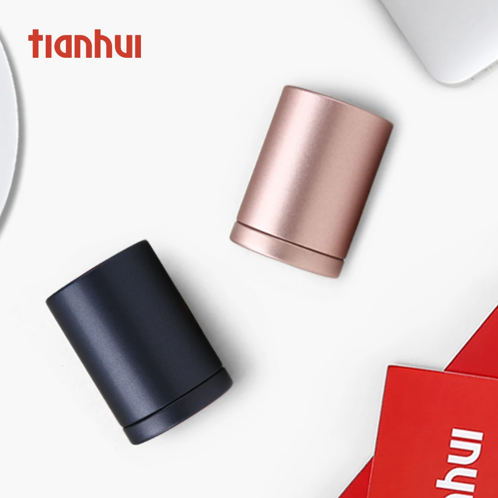 Tianhui золотые маленькие металлические банки контейнер для чая кофе жестяная банка пищевых продуктов производитель