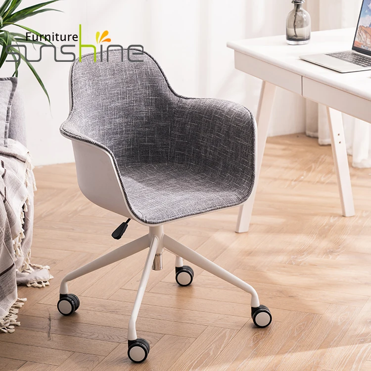 High Quality Leather Revolving Chairs Adjust Height Vertical Lift Chair for Visitor Office