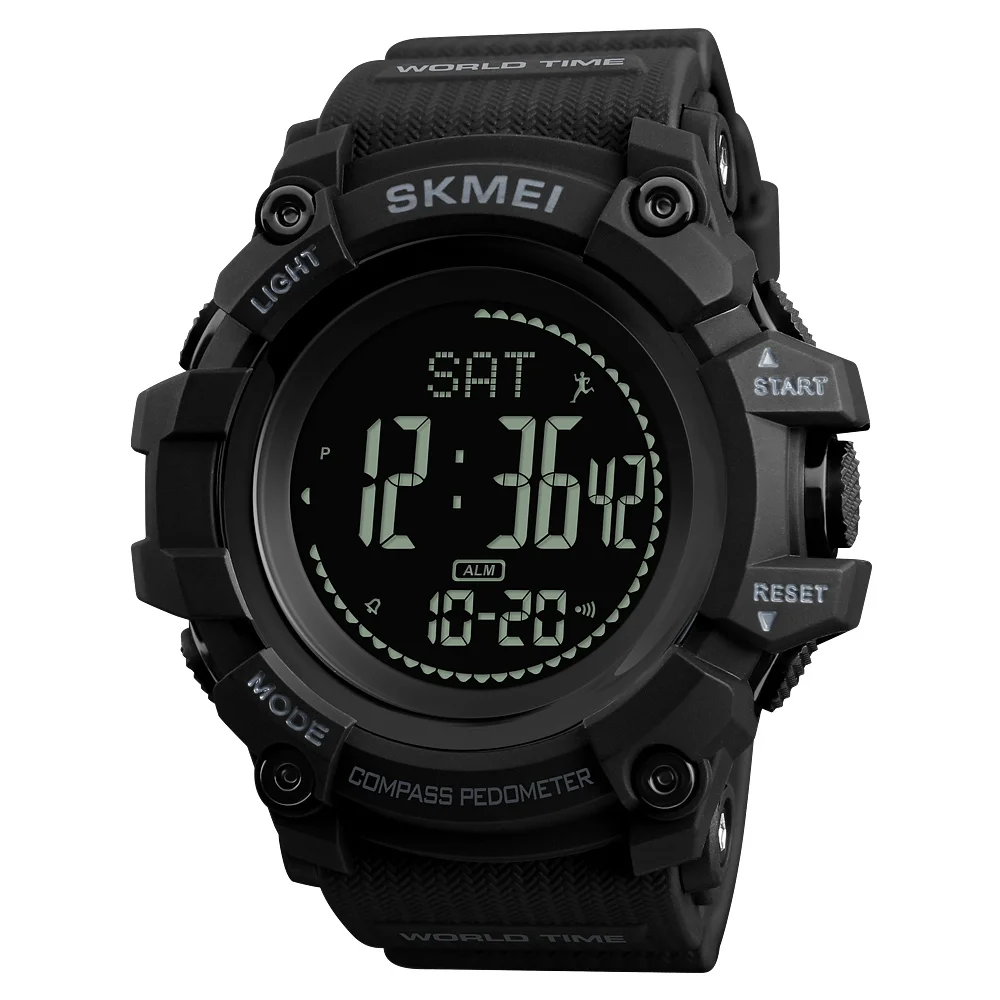 Skmei Multifunction Outdoor Watches Hand Clock for Men Compass Sport Outdoor Smart Digital Watch 1356