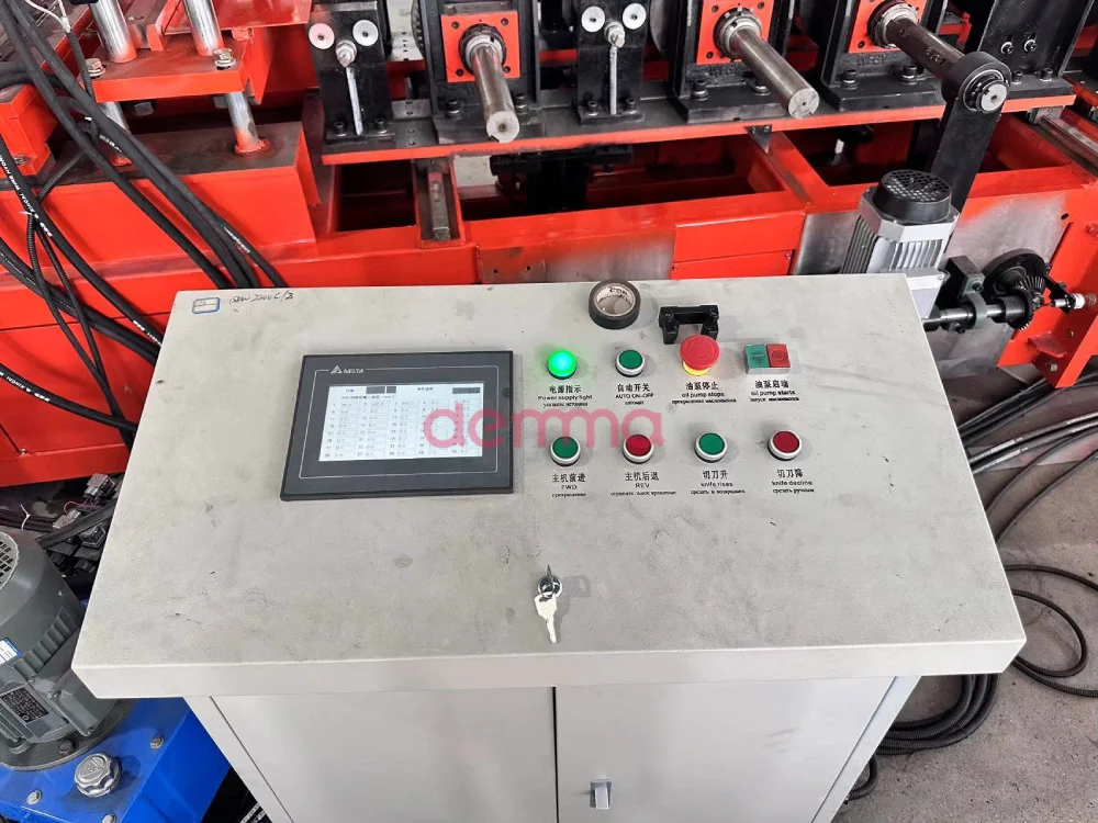 Auto Size Changeable C Z Purlin Forming Machine Steel Frame C Z Shape CZ Purlin Profile Channel Making Roll Forming Machine